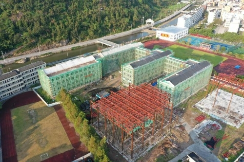 百年老校焕发新光彩 乐清市芙蓉镇第一小学扩建完成主体工程